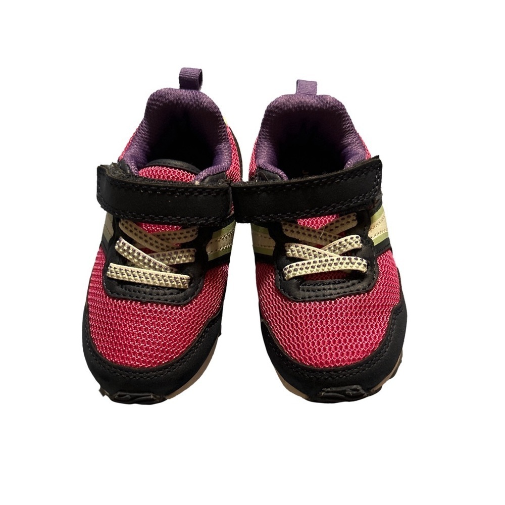 Joe Fresh Purple, Navy, White and Pink Running Shoe Toddler Size 6